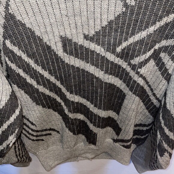 Jun Yumiko Tamura Cardigan Sweater Men’s XL Tan Brown 100% Laine Wool Vtg 80’s - Picture 12 of 12